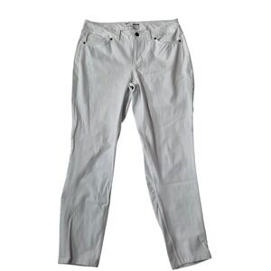 Nike Dri Fit Womens Golf Pants 30x30 Light Gray Off White Xavier Logo Slim